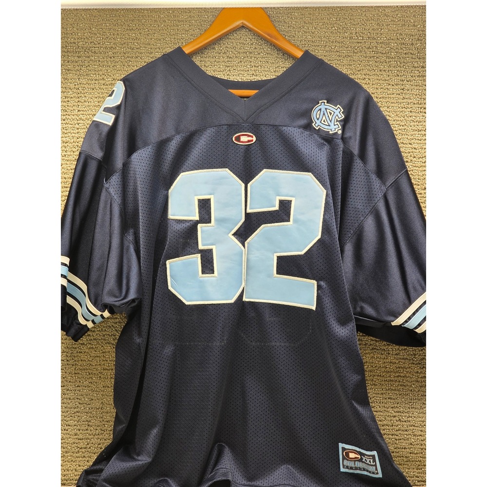 Colosseum Mens North Carolina Tar Heels Football Jersey Navy Blue XXL #32 UNC